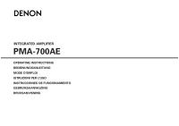 Denon PMA-700AE-Owners-Manual 